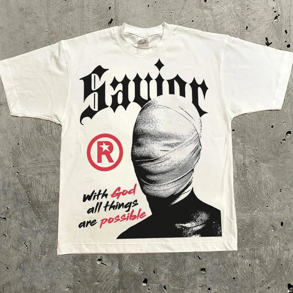 Harajuku Letter Graphic T Shirts Y2k Tops Men Women High Street Oversized T Shirt Pro Choice Streetwear Vintage Tee Clothing