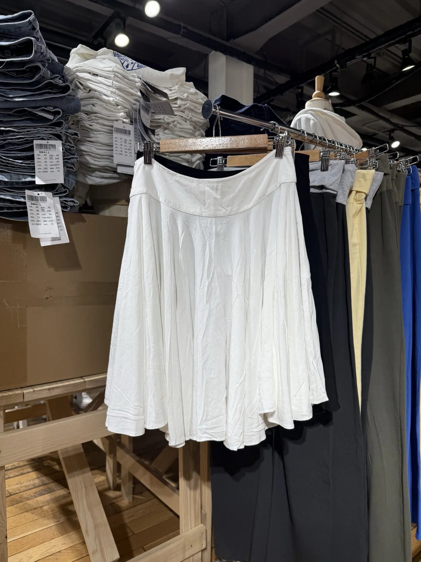 White Button-down Pleated Midi Skirt Women Streetwear Simple Loose Cotton Full A-line Skirts Sweet Preppy Style Cute Faldas Y2K