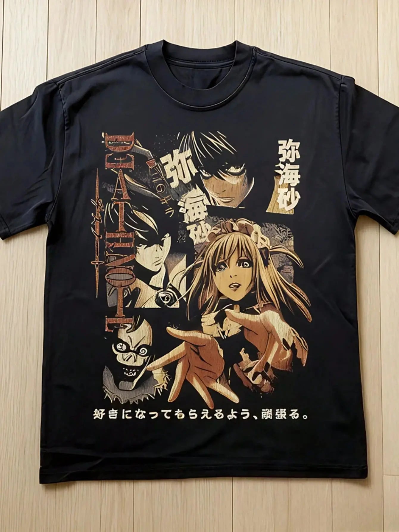 Vintage T-Shirt Death Note Anime Misa Amane Streetwear T-shirt Anime Casual Cotton Clothes T Shirt Y2k Graphic T Shirts Unisex